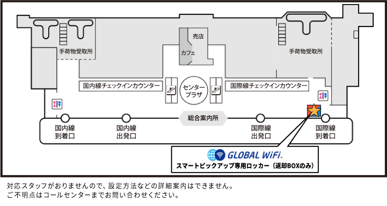 新潟空港のマップ